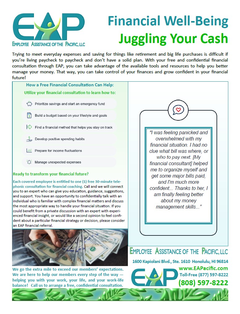 Financial - Juggling Your Cash