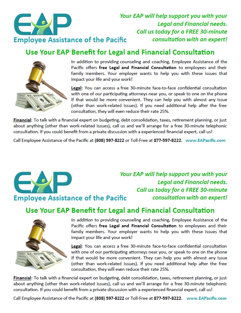 Legal/FInancial Half-Sheet